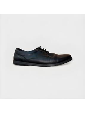 Birchbury Bramfords Black Leather Minimalist Sneakers Mens Size 11.5